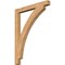 Ekena Millwork Thorton Block Smooth Bracket, Western Red Cedar, 3 1/2"W x 36"D x 48"H BKT04X36X48THR05SWR - alternate 1